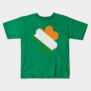 Irish Shamrock Grunge Kids T-Shirt